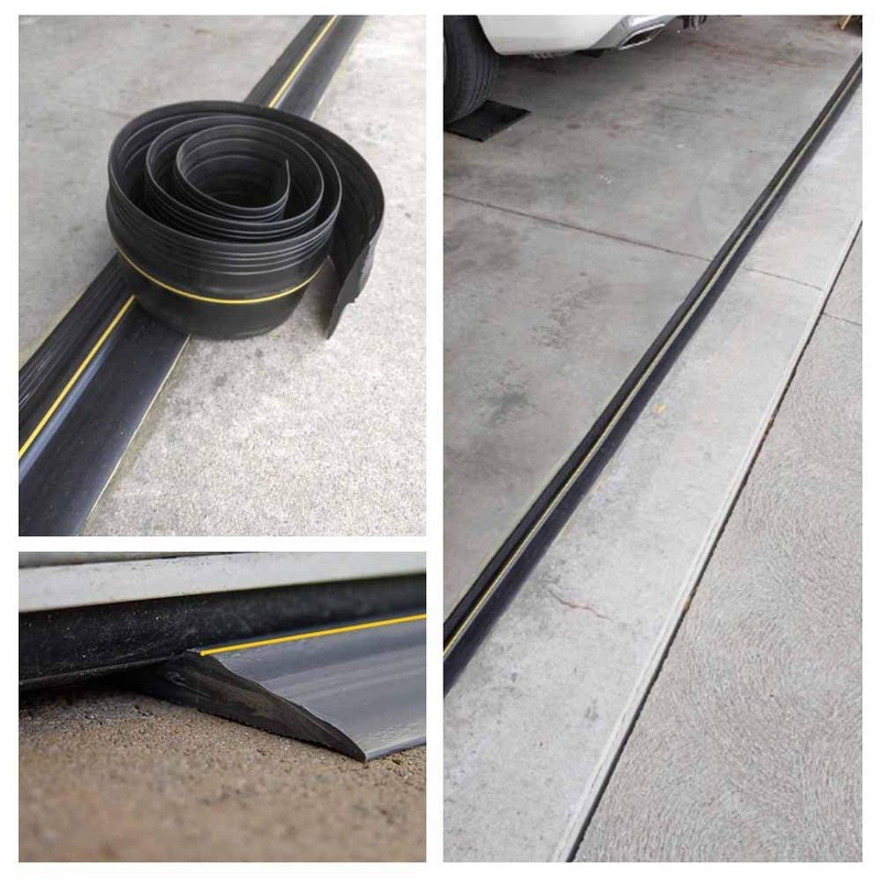 Papillon Garage Door Bottom Seal Strip, Weatherproof EPDM Rubber Threshold,