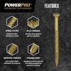 Power Pro Premium One Multi-Material Flat Head Screws, Epoxy Coated
