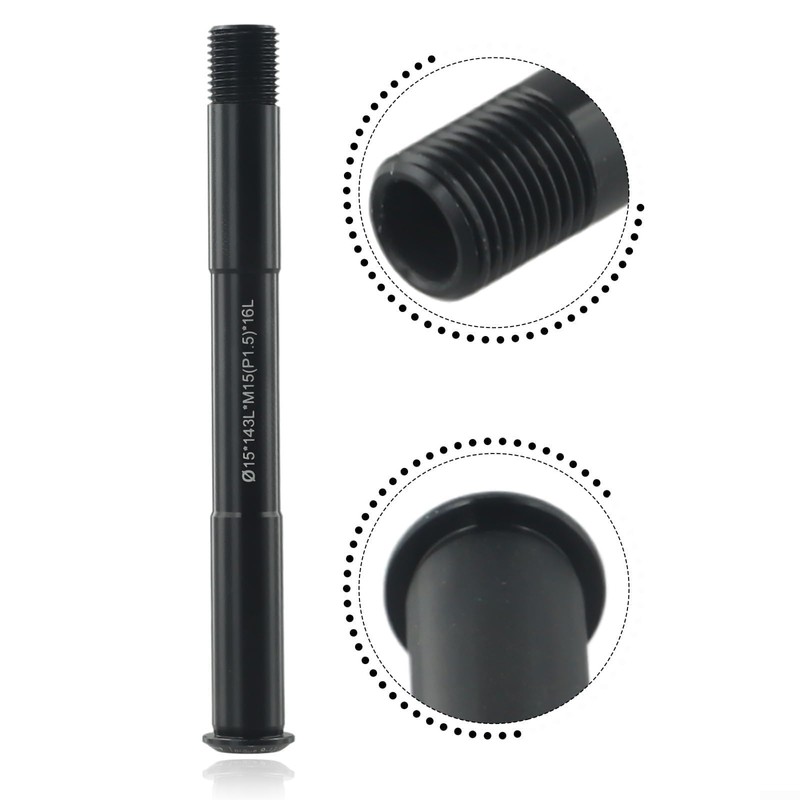Bike Thru Axle, 12/15mm 122-181L P1.5/P1.75 Aluminum Alloy Bicycle Front
