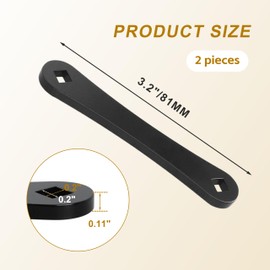 eaacaa 2 Pcs Acetylene Tank Wrench - for B & MC Acetylene Tank Valves, Heavy-Duty Steel Wrench for Safe Opening/Closing of Acetylene Cylinders, Industrial-Grade Valve Control Tool