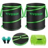 VIVOSUN 47-Gallon Collapsible Trash Can, Reusable Pop-Up Garden Bag with