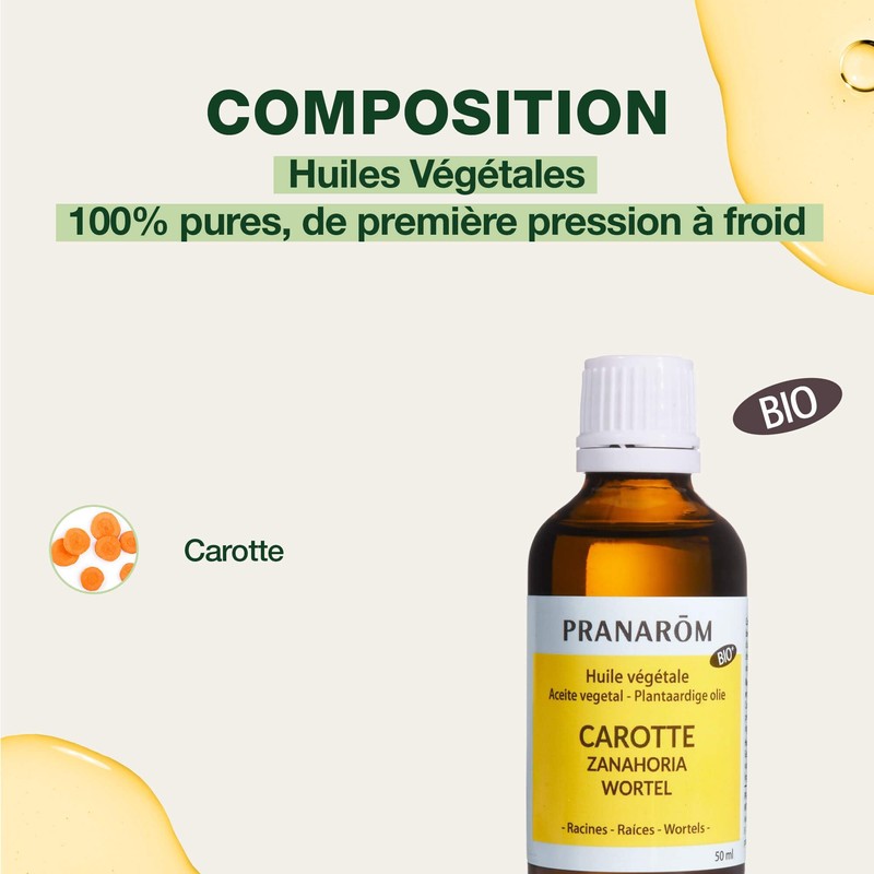 Pranalom Carrot Oil 1.7 fl oz (50 ml)