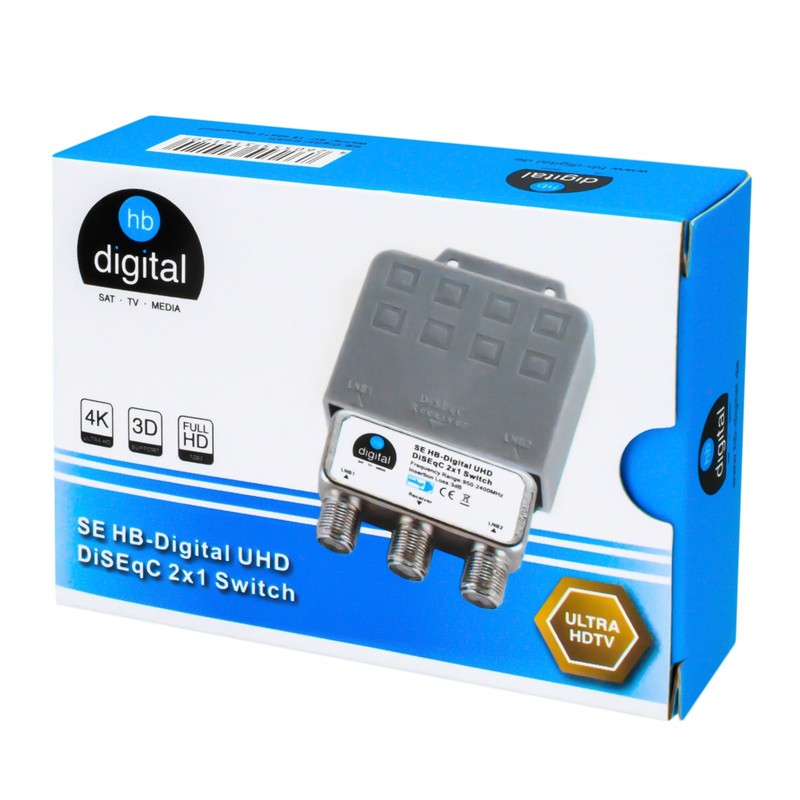 DiseqC Switch SE Switch 2/1 with Weather Protection Housing HB-DIGITAL
