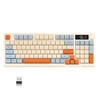 ZIYOU LANG Membrane Wireless Gaming Keyboard, Quiet Silent Keys Bluetooth/2.4GHz