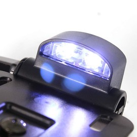 AQIMY Motorcycle LED Light License Plate Frames Side Mount License Plate Holder for Harley Forty Eight Sportster XL1200 XL 883L