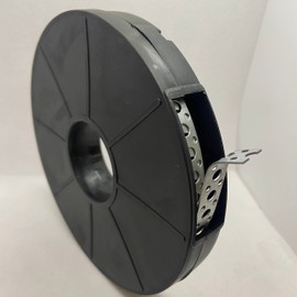 LLB - Galvanised Steel Fixing Strap | 10 Meter Long Heavy Duty Builders Band | Corrosion Resistant | Multipurpose and Easy to Cut | Light Weight, Silver Alloy Steel, 12mm Width