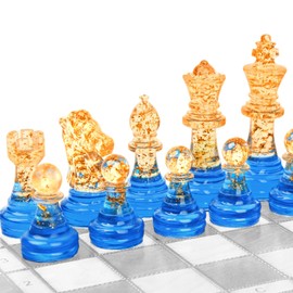 Chess Pieces Set 16 Pieces in Gift Box - For Chess Boards or as a Replacement for Lost Figures (Chess Pieces Only)