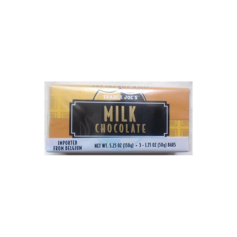 NEW (9) Trader Joe's Milk Chocolate Candy Bars NO ARTIFICIAL