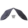 Black Fairing Air Deflectors Side Wing Windshield Side Cover for