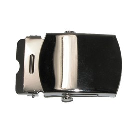 Blank Removable Military Belt Buckle, Silver