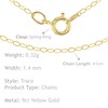 Carissima Gold 9ct Yellow Gold Trace Chain of 41cm