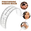 Healifty Eyebrow Ruler PVC Flexible Eyebrow Microblading Ruler Permanent Makeup