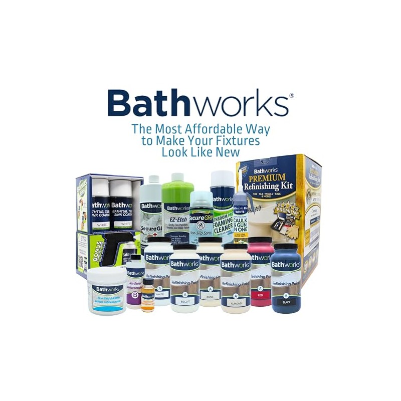Bathworks DIY Sink Refinishing Kit (BLACK)