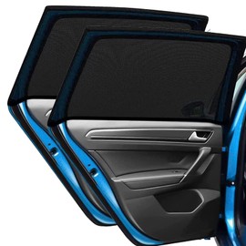 Car Window Sun Shades,KEUGT 2 Pcs Sun Shade Blocking Mosquito Net,Car Window Shade for Baby,Car Accessories,Square Window Sunshade,Solar/ultraviolet Protection Car Window Cover For Fits Most Vehicles