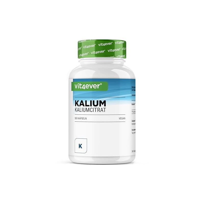 vit4ever Potassium - 365 Capsules - 800 mg Potassium per