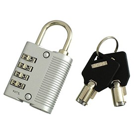 ハイロジック 鍵付4段文字合せ錠 35mm G-226 2本キー