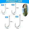 Baitholder Fishing Hooks Long Shank Beak Bait Holder Hooks Black