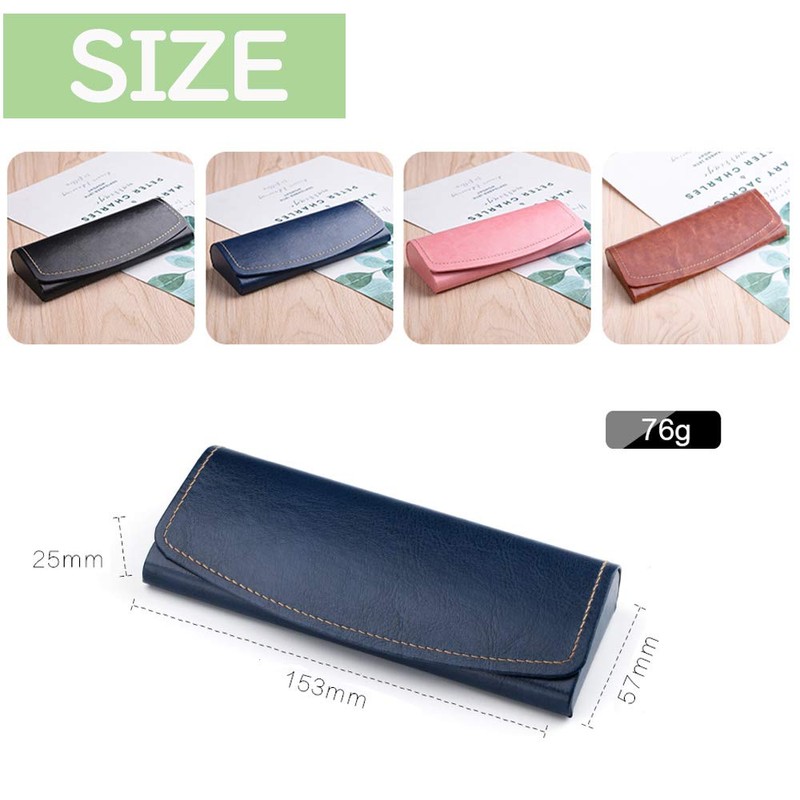 [TongTang] Leather Style Glasses Case, Sunglasses Case, Stylish, Lightweight, Hard