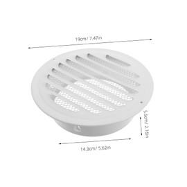 Ciieeo Stainless Steel Hood Cover Outdoor Ventilation Round Flat Head Air Vent for Kitchen Roof Ventilation