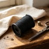 50M Black Nylon Sewing Thread Strong Bonded Heavy Duty for