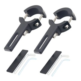 Pack of 2 Motorcycle Headlight Mounts, 20 mm - 38 mm Adjustable Motorcycle Light Holder, Universal Mounts with Non-Slip Rubber Pad, Adjustable Motorcycle Headlight Bracket