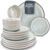 Stoneware dinnerware set 4 persons 12 pcs - Mediterranean dinnerware