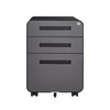 espidoo 3 Drawer File Cabinet: Mobile Locking Storage with Wheels