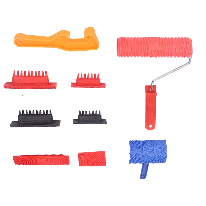 Wood Grain Tool Graining Pattern Painting Roller Home Decoration Set