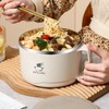 PONDI 1700ml Portable Ramen Bowl with Lid - 304 Stainless
