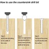APLUS Countersink drill bits Hex Shank HSS Counterbore Reamer Countersink