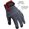 HANDLANDY 2 Pairs Mens Work Gloves Touch screen, Synthetic Leather