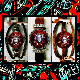 SLIPKNOT JOEY JIM & MICK THREE LEATHER BRACELETS  GIFT & CONCERT MERCHANDISE