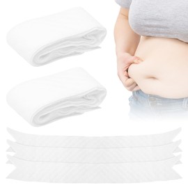 HENGBIRD Pack of 10 Abdominal Pads Sweat White Oversized Abdominal Pads for Abdominal Pads Sweat Rash Plus Size Cotton Under Belly Sweat Pads Belly Band for Women Men XXL