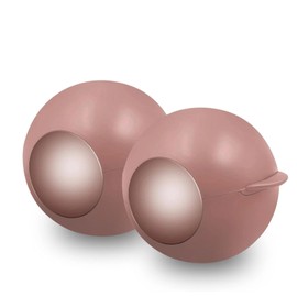 Reusable Lint Rollers for Pet Hair, 2PCS Washable Reusable Gel Lint Roller for Pet Hair, Portable Lint Remover for Clothes, Dust Fuzz, Mini Lint Roller Ball for Travel Household Use (Bean paste color)