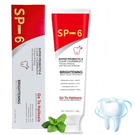 SP-6 Ultra Whitening Toothpaste, Toothpaste Sp-6 Brightening, Probiotics Bright White Toothpaste, Deep Cleaning Oral Care Toothpaste(120G)