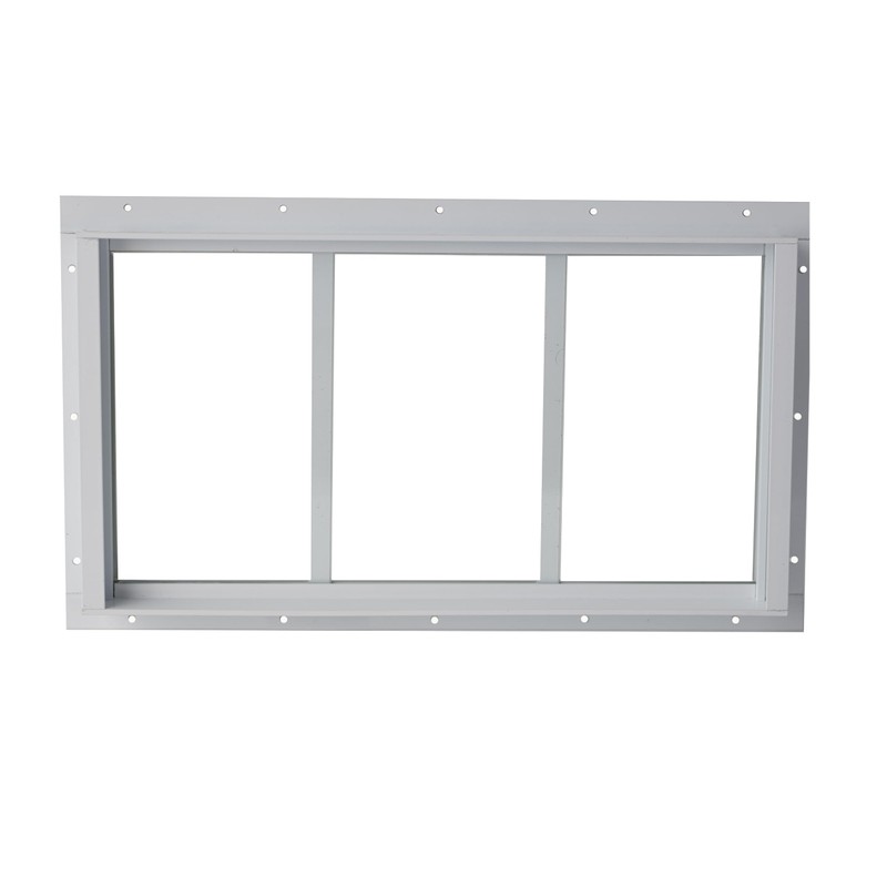 Shed Window 10x23 Transom White - Fixed Design with Tempered