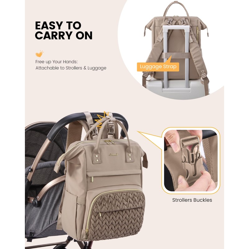 LOVEVOOK Diaper Bag Backpack, Baby Bag with Changing Station for