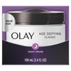 Olay Age Defying Classic Night Cream, Face Moisturizer, 100 Milliliters