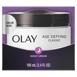 Olay Age Defying Classic Night Cream, Face Moisturizer, 100 Milliliters
