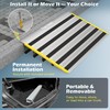 Nuvium 5" Rise Door Threshold Ramps for Doorways, Stable Yellow