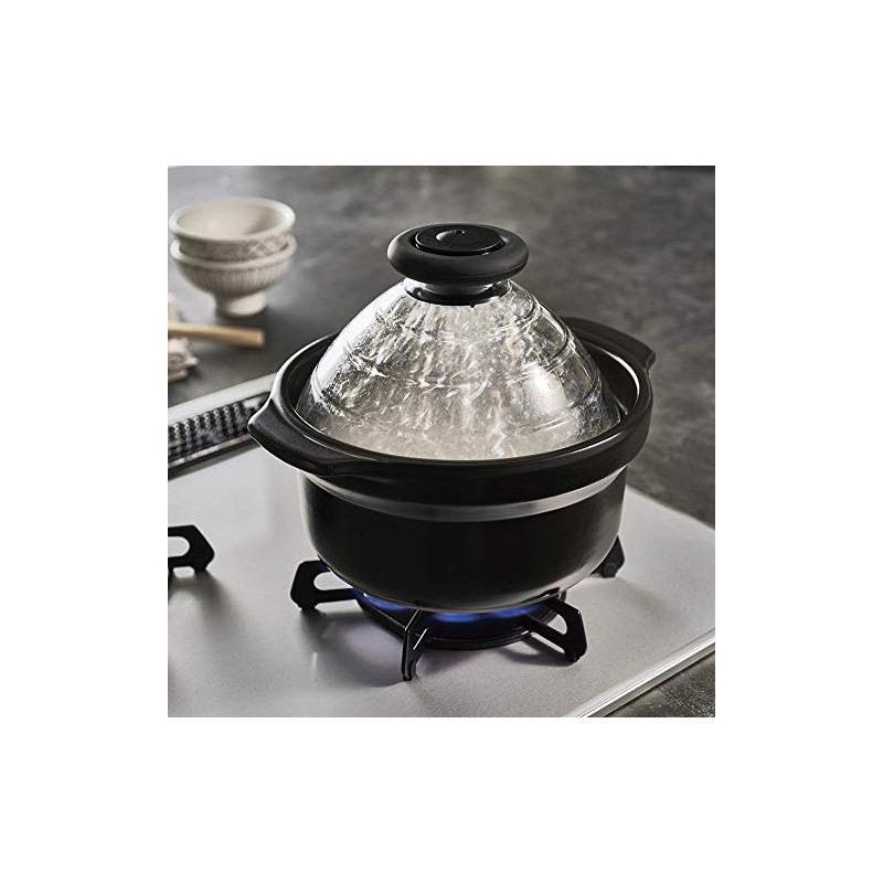 HARIO TND F-TND-200 Glass Lid Rice Pot with Glass Lid,