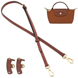 Jiesinlov Leather Bag Shoulder Strap Replacement Crossbody Adjustable Conversion Kit Fit for Mini Pouch
