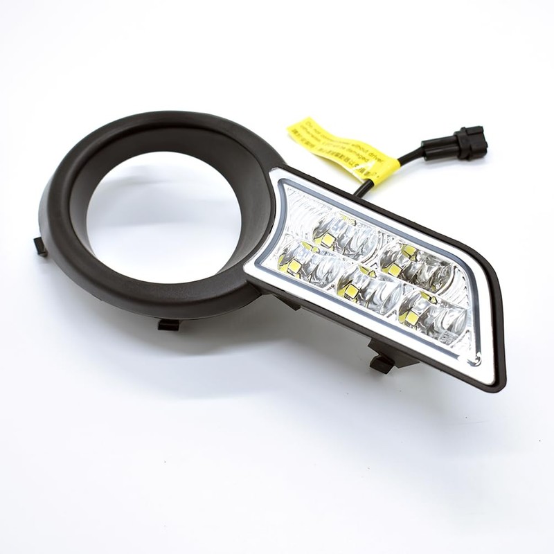 ECAHAYAKU Fog Light White LED DRL Compatible With 2008 2009