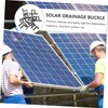 COHEALI 2sets Solar Panel Water Drain Clips Auto Remove Stagnant