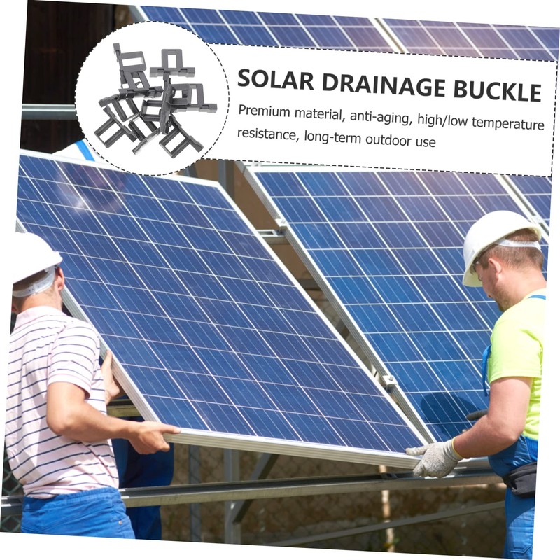 COHEALI 2sets Solar Panel Water Drain Clips Auto Remove Stagnant