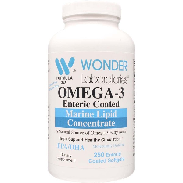 Omega-3 Marine Lipid Concentrate A Natural Source of Omega-3 Fatty Acids - 250 Softgels #3463