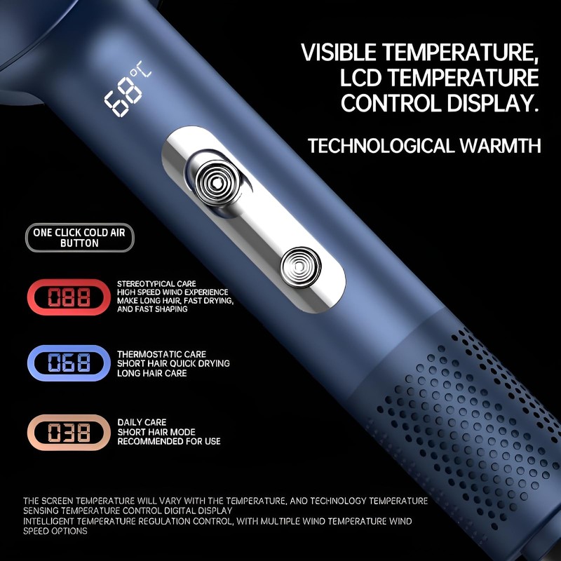 Hair Dryer Essence Hair Care Professional, LCD Temperature Control, 110V,