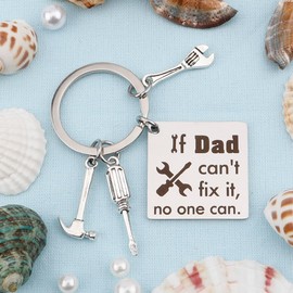 Father Day Gift for Dad Stocking Stuffers Christmas Birthday Thank You Thanksgiving Day Valentines Day Gifts for Father Keychain Present for Best Dad Ever Gifts from Daughter Son