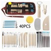 Professional 40pcs Clay Sculpting Tools Kit for Pottery & Polymer