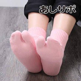 Ashisapo Socks that flutter your feet easily by putting them on for bunions Size M (9.1 - 9.4 inches (23 - 24 cm), Pink)